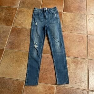 Zara high waist, stretchy skinny jeans MM